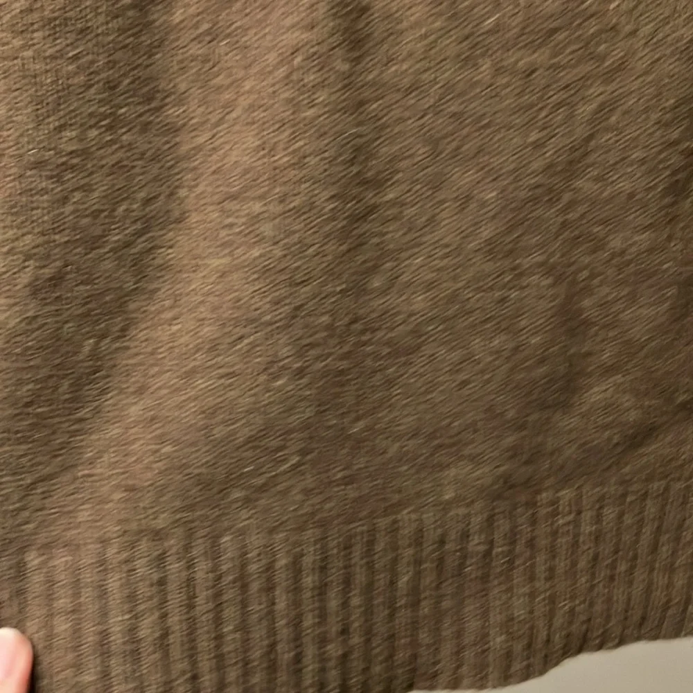 J. Crew Men's Brown Sweater lambswool style 70737 large dark academia 1/4 zip